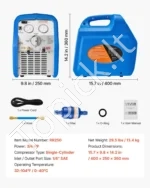 Nešiojamas šaltnešio surinkimo aparatas 3/4 AG, 220-240V, HVAC ir automobilių kondicionieriams - Image 7