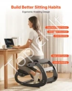 Nugaros skausmą mažinanti ergonominė klūpima kėdė su mediniu rėmu 82 x 54 x 55,5 cm, Jouda - Image 2
