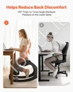 Nugaros skausmą mažinanti ergonominė klūpima kėdė su mediniu rėmu 82 x 54 x 55,5 cm, Jouda - Image 3