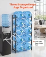 Penkių pakopų dvigubas vandens butelių stovas 11 l ir 19 l talpai, biurui ir namams - Image 2