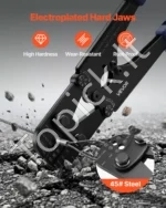 Plieno troso užspaudimo replės 1,2–3,17 mm su traškalo mechanizmu - Image 3