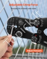 Plieno troso užspaudimo replės 1,2–3,17 mm su traškalo mechanizmu - Image 4