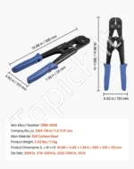 Plieno troso užspaudimo replės 1,2–3,17 mm su traškalo mechanizmu - Image 7
