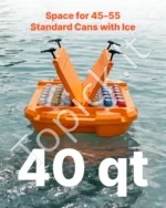 Plūduriuojantis šaldytuvas 37,9 l su tempimo virve ir sausojo saugojimo skyriumi - Image 4