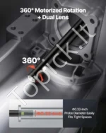 Pramoninis endoskopas su kamera, 360° motorizuotas pasukimas, 5 m laidas - Image 2