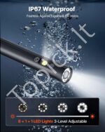 Pramoninis endoskopas su kamera ir 5 colių IPS ekranu, 1,5 m laidas - Image 6