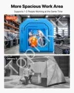 Pripučiama dažymo kabina/kamera 4 x 2,5 x 2,5 m, nešiojama dažymo palapinė su 750 W pūstuvu - Image 4
