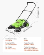 Rankinė šlavimo mašina 650 mm, 18,9 l talpos kiemui ir garažui - Image 7