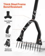Rankinė veja aeravimo priemonė su 15 plieninių smaigų, 880 mm aukščio - Image 3