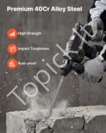 SDS Plus kaltų rinkinys, 4 dalių, iš 40Cr plieno - Image 4