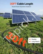 Saulės modulių ilgintuvas 10 AWG, 9,14 m su jungtimis lauko sistemoms ir kemperiams IP67 - Image 4