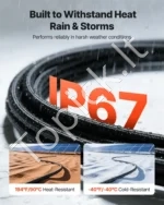 Saulės modulių ilgintuvas 10 AWG, 9,14 m su jungtimis lauko sistemoms ir kemperiams IP67 - Image 5