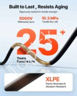 Saulės modulių laidas 10 AWG, 15,24 m rinkinys fotovoltinėms sistemoms IP67 - Image 3