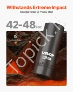 Smūginių galvučių rinkinys 3/8", 48 dalių, Cr-V plienas garažui ir automobilių remontui - Image 2