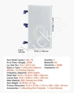 Stačiakampės įmontuojamos sieninės garso kolonėlės 203 mm, 200 W, 2-jų juostų Hi-Fi garso sistema namų kinui - Image 7