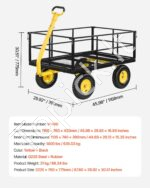 Sodo transportavimo vežimėlis 116,8x76x77,5 cm, 635 kg - Image 7