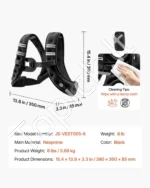 Svorinis liemuo 3,7 kg treniruotėms, bėgimui ir jėgos pratimams su reguliuojamais dirželiais - Image 7