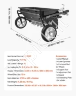 Traktorinis barstytuvas aeratorius 45 kg, su universalia jungtimi vejoms prižiūrėti - Image 7