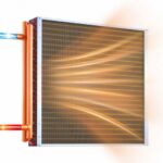 Vandens ir oro šilumokaitis 610 x 610 mm, vamzdinis HVAC gyvatukas 225k BTU