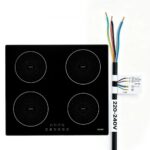 Indukcinė kaitlentė 60 cm, 4 degikliai, įmontuojama, 7000W, stiklo keramika