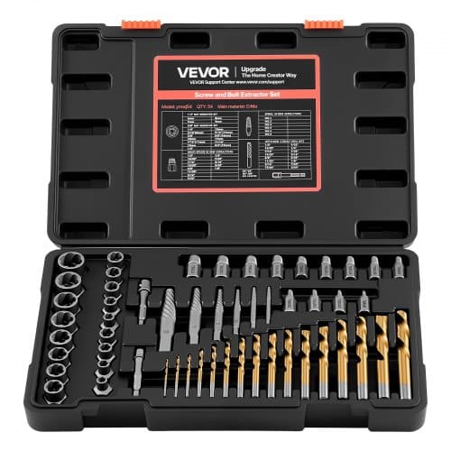 de2FDGNTQQTZDGNTEAWM1001V02Fgoods_img-v22Fscrew-bolt-extractor-m100-1.2.jpg Pažeistų varžtų ir veržlių išsukėjų rinkinys 54 dalių, Cr-Mo plienas - Image 1