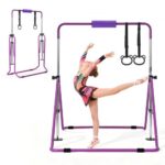 Vaikiškas gimnastikos skersinys 63,5 kg, reguliuojamo aukščio ir sulankstomas