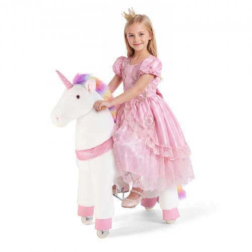 de2FETQCMGMKWTLB2Q67Z001V92Fgoods_img-v22Friding-pony-m100-1.2.jpg Vaikiškas jodinėjamas vienaragis 80 kg su pedalais ir garsiniais efektais - Image 1