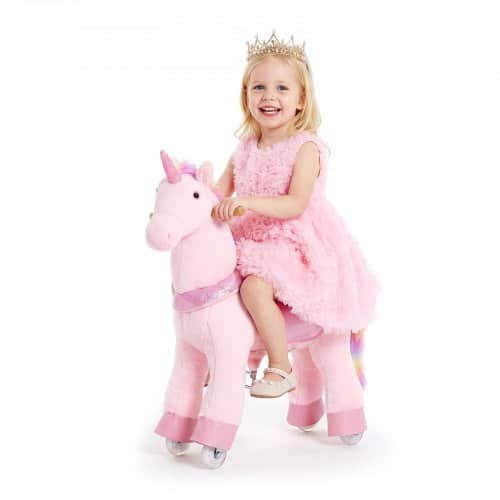 de2FETQCMGMKWTLBG460Z001V92Fgoods_img-v22Friding-pony-m100-1.2.jpg Vaikiškas jodinėjamas vienaragis 50 kg su pedalais ir garsiniais efektais - Image 1