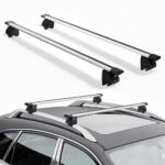 Universalūs stogo skersiniai automobilio stogui 75 kg, reguliuojami
