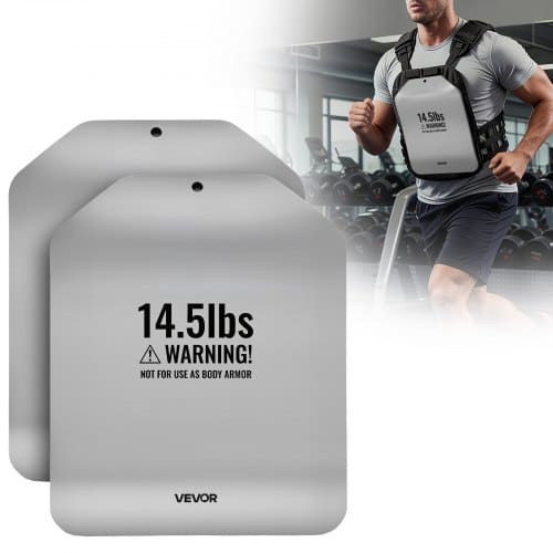 de2FHJGKPZPHJGQB5WK0R001V02Fgoods_img-v22Fweight-vest-plate-m100-1.2.jpg Lenktos plieninės svorio liemenės plokštės 6,6 kg pora treniruotėms - Image 1