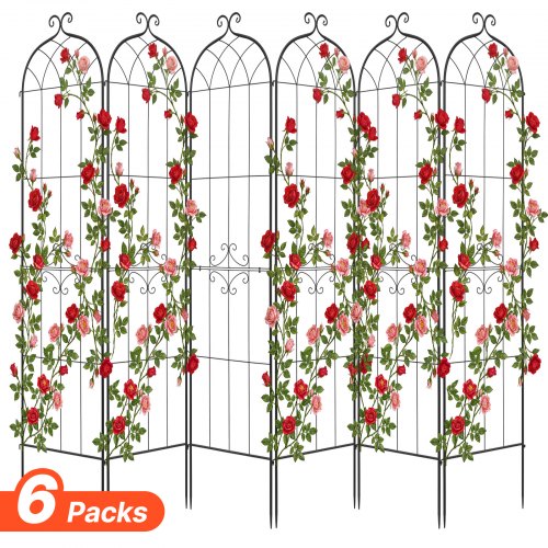 de2FHPJH87W20INCS5U0O001V02Fgoods_img-v22Fgarden-trellis-m100-1.2.jpg Sodo atramos augalams 220 x 52,5 cm, 6 vnt. rinkinys su milteliniu būdu dengtu paviršiumi - Image 1