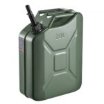 Kuro kanistras 20 l, metalinis su piltuvu automobilio degalams