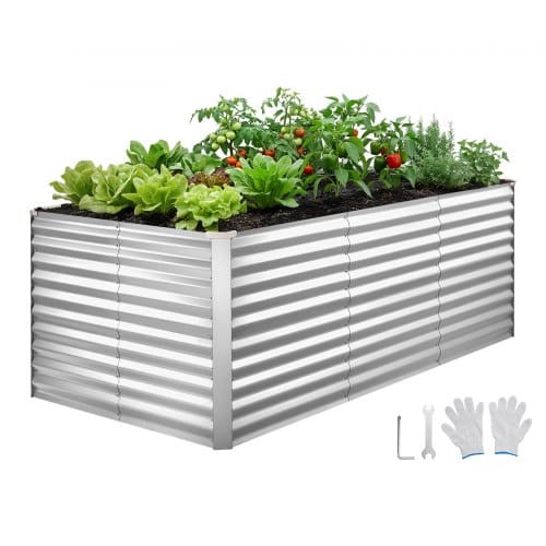 de2FJSFXZZC843FTICV7H001V02Fgoods_img-v12Fgarden-bed-m100-1.2.jpg Cinkuotas pakeltas sodo lysvės rėmas 2400 x 1200 x 860 mm, metalinė daržo dėžė sodui ir daržui - Image 1
