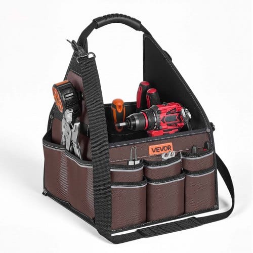 de2FKDGJTB13YCWDCO1BJ001V02Fgoods_img-v12Ftool-bag-m100-1.2.jpg Įrankių krepšys 330 mm su 45 kišenėmis ir peties diržu - Image 1