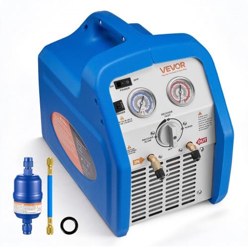 de2FLMHSJBXSYSDJ34PGV002V22Fgoods_img-v12Frefrigerant-recovery-m100-1.2.jpg Nešiojamas šaltnešio surinkimo aparatas 3/4 AG, 220-240V, HVAC ir automobilių kondicionieriams - Image 1