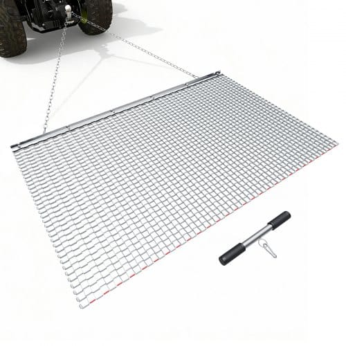 de2FLP53FTTDK000BQPFD001V02Fgoods_img-v32Fdrag-harrow-m100-1.2.jpg Tempinis akėčios grėblys 1,5 x 0,9 m, cinkuoto plieno tinklas vejos lyginimui - Image 1