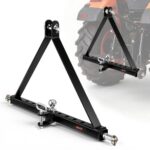 Tritaškis traktoriaus prikabinimo mechanizmas 2 kategorijai su tempimo rutuliu