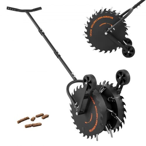 de2FSTSHXPQQ166IZAL4W001V02Fgoods_img-v22Flawn-aerator-tool-m100-1.2.jpg Ratinis vejos aeratorius 42 cm su neužsikemšančiais spygliais ir apsauga nuo rūdžių - Image 1