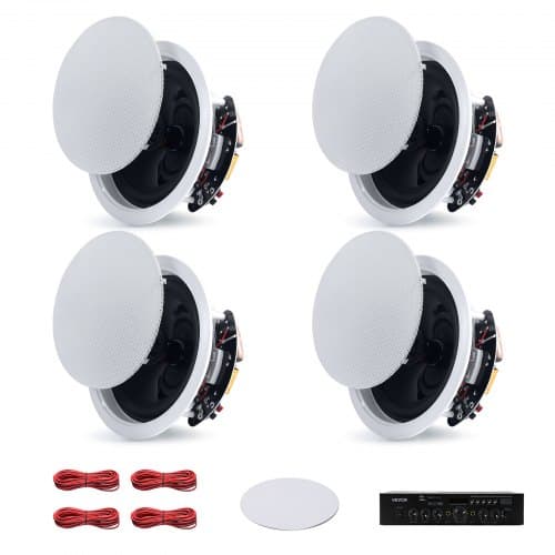 de2FTZXDSYSQ65YCTXTEV001V22Fgoods_img-v22Fceiling-speaker-uk-m100-1.2.jpg Keturių lubinių garso kolonėlių sistema su stiprintuvu ir Bluetooth, 165 mm, 2-jų juostų Hi-Fi garso įranga namams - Image 1