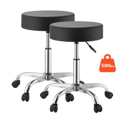 de2FYDPULYXJSCZKLRQ47001V02Fgoods_img-v12Fsaddle-stool-m100-1.2.jpg Riedanti taburetė 226,8 kg, biuro taburetė su PU ratukais, pasukama, reguliuojamo aukščio - Image 1