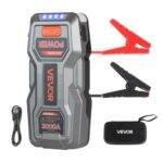 Nešiojamas automobilio užvedėjas 3000 A, 16000 mAh, 12 V su išorine baterija ir žibintuvėliu