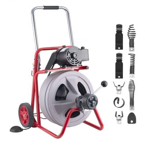 de2FZDJJKLSGDSTJXZPK9002V22Fgoods_img-v22Fdrain-cleaner-machine-m100-1.2.jpg Elektrinė kanalizacijos valymo mašina 30 m x 13 mm, su automatiniu padavimu ir 8 antgaliais - Image 1