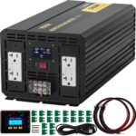 Modifikuotos sinusoidės keitiklis 5000W, 12V į 110V su LCD ekranu ir nuotolinio valdymo pulteliu